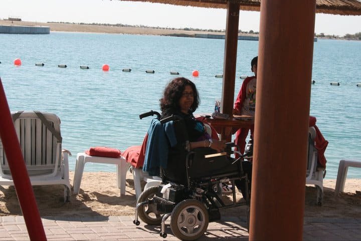 traveling in a wheelchair 