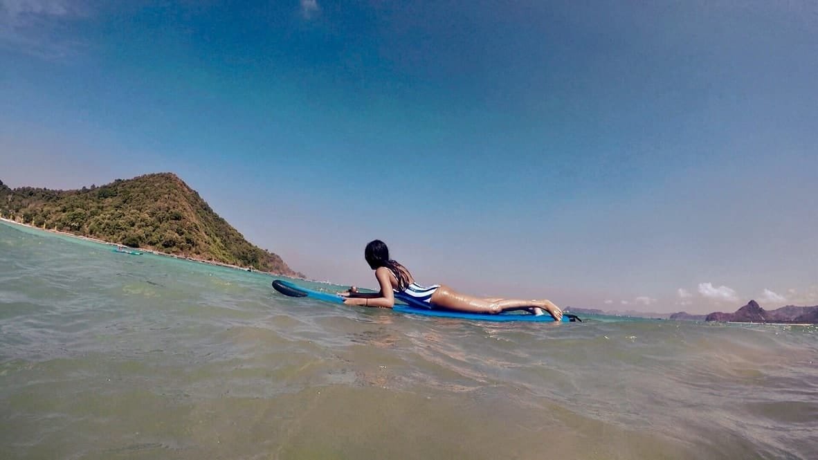 Surfing in Lombok