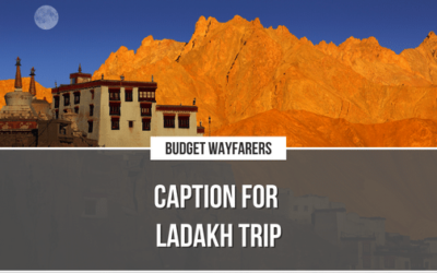 Rejuvenating Caption for Your Ladakh Trip That Will Inspire You To Be a Nomad